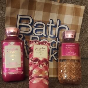 Bath & Body Works Gingham Gorgeous Pink Body Wash Set